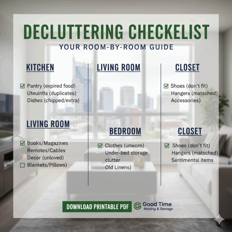 decluttering checklist